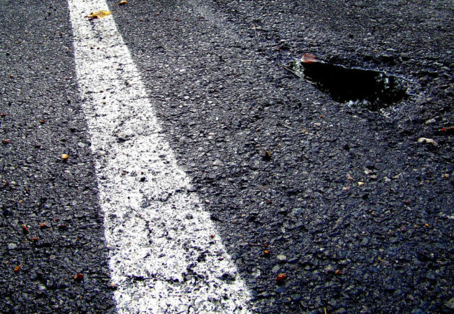 Huge Pothold in road